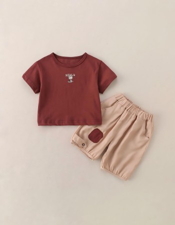 Baby separates short-sleeve set