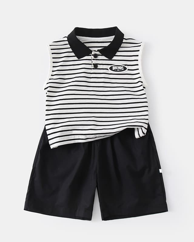 Children's vest and shorts set, casual outdoor two-piece outfit