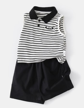 Children's vest and shorts set, casual outdoor two-piece outfit