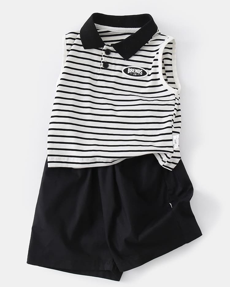 Children's vest and shorts set, casual outdoor two-piece outfit