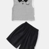 Children's vest and shorts set, casual outdoor two-piece outfit