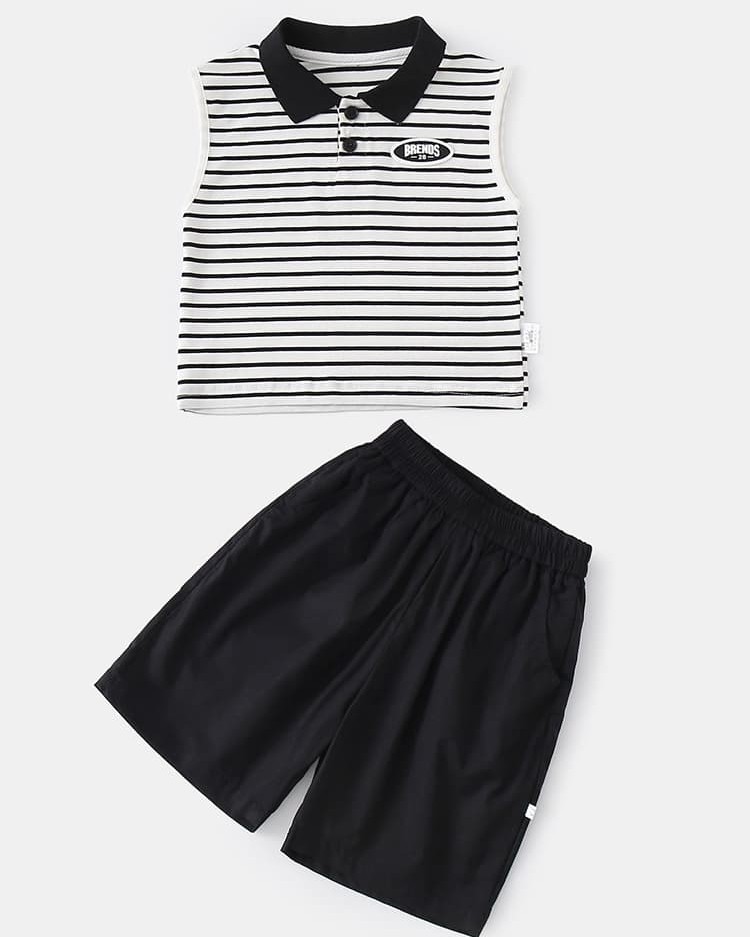 Children's vest and shorts set, casual outdoor two-piece outfit
