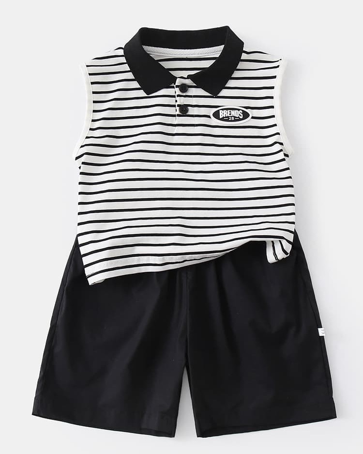Children's vest and shorts set, casual outdoor two-piece outfit