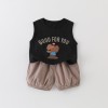 Two-piece set with tank top and shorts