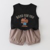 Two-piece set with tank top and shorts