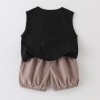 Two-piece set with tank top and shorts