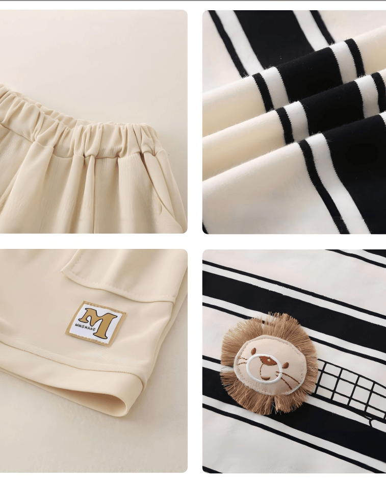 Lightweight children's pure cotton short-sleeve set