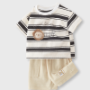Lightweight children's pure cotton short-sleeve set