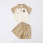 Baby Turn-Down Sleeve Short-Sleeve Shorts Two-Piece Set