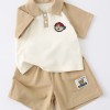 Baby Turn-Down Sleeve Short-Sleeve Shorts Two-Piece Set
