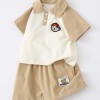 Baby Turn-Down Sleeve Short-Sleeve Shorts Two-Piece Set