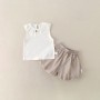 Adorable sleeveless set