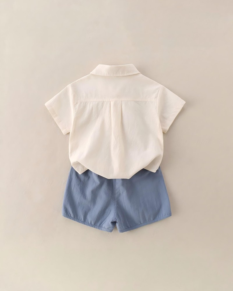 Cute outerwear short-sleeve two-piece set