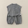 Baby Set Simple Casual Sleeveless Two-Piece Outfit