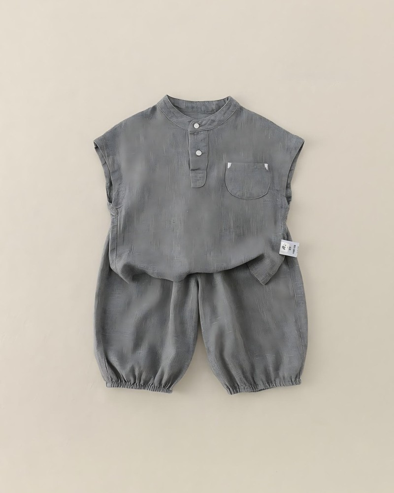 Baby Set Simple Casual Sleeveless Two-Piece Outfit