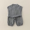 Baby Set Simple Casual Sleeveless Two-Piece Outfit