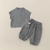 Baby Set Simple Casual Sleeveless Two-Piece Outfit