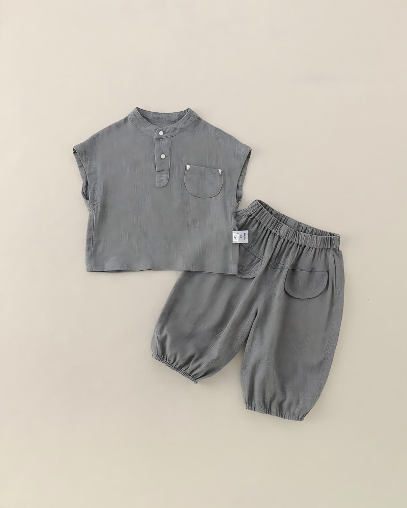 Baby Set Simple Casual Sleeveless Two-Piece Outfit