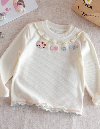 Long-sleeve round neck T-shirt