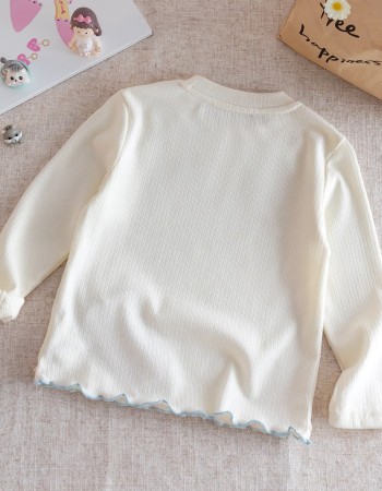 Long-sleeve round neck T-shirt