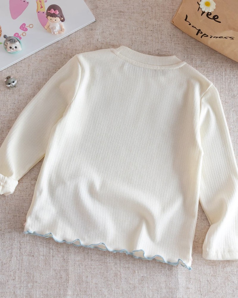 Long-sleeve round neck T-shirt