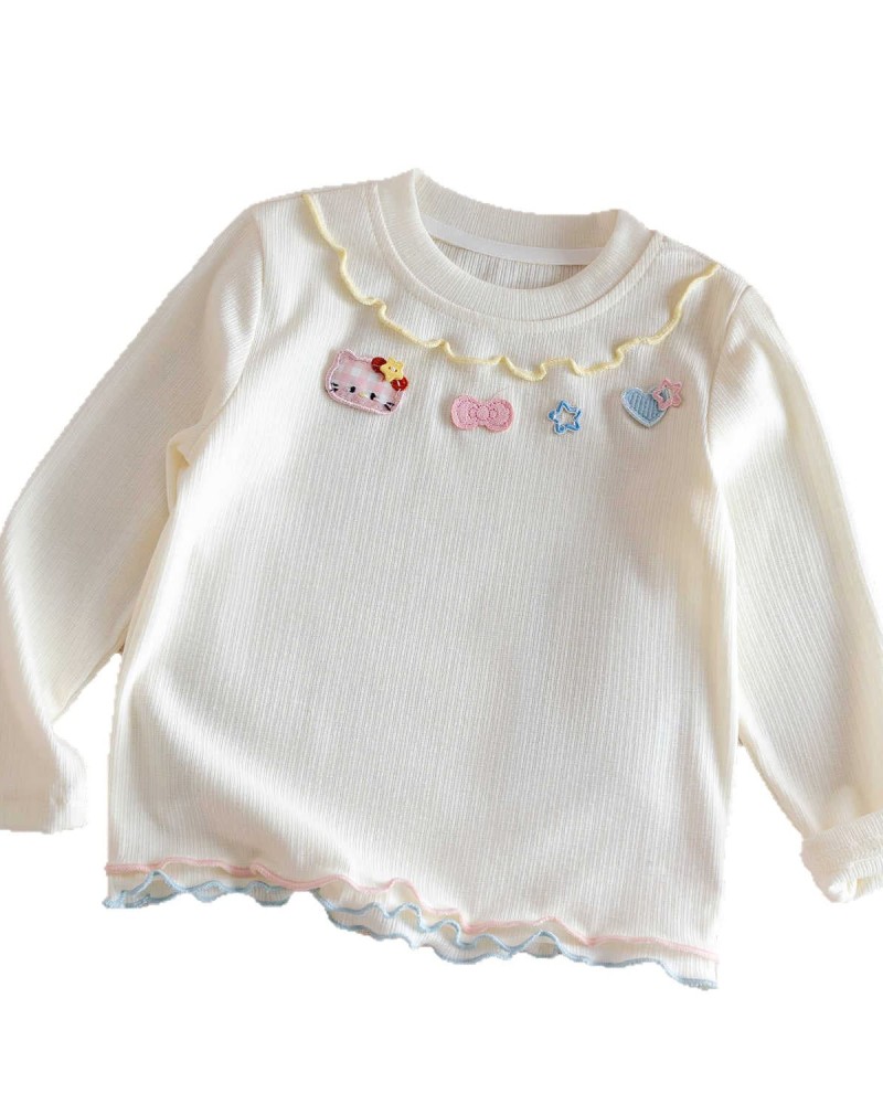Long-sleeve round neck T-shirt