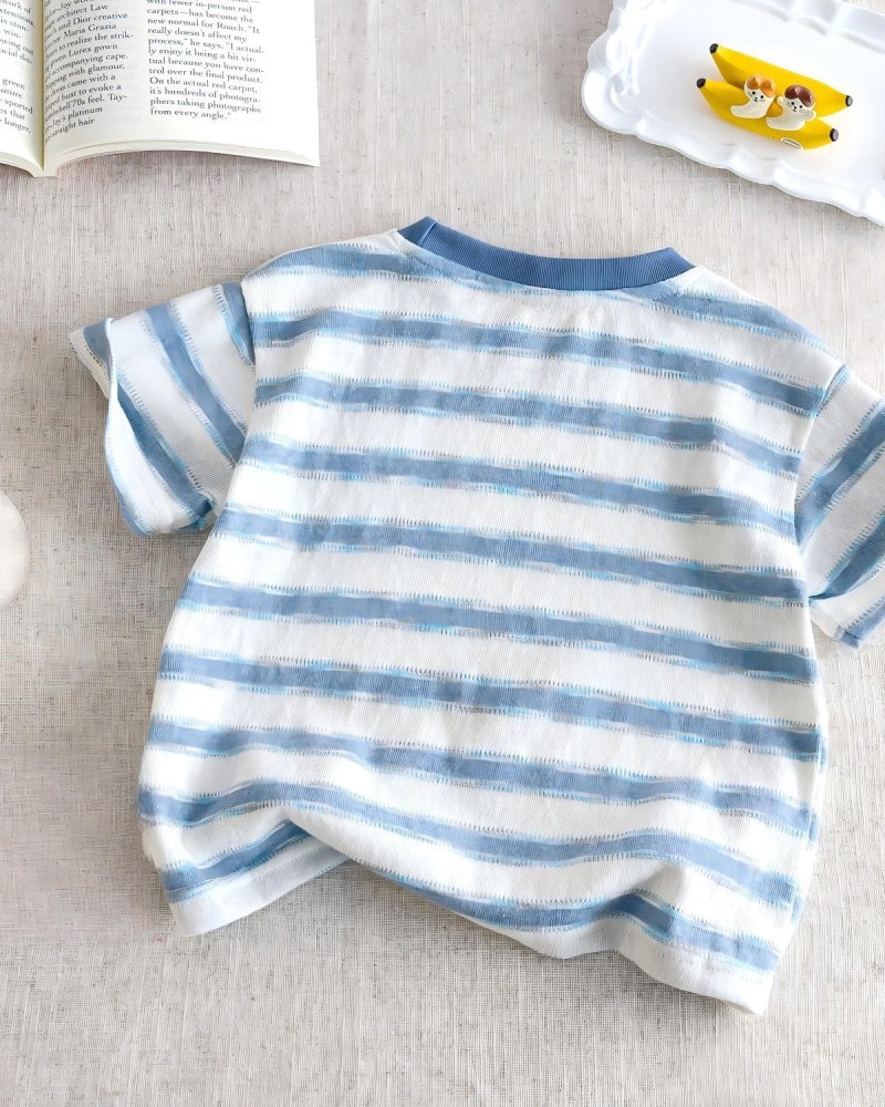 Round neck short-sleeve pullover