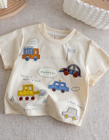 Cartoon short-sleeve top