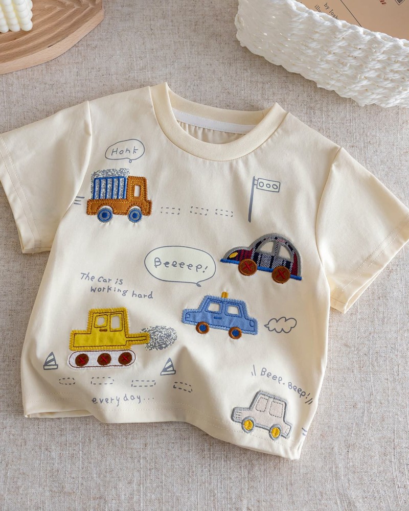 Cartoon short-sleeve top
