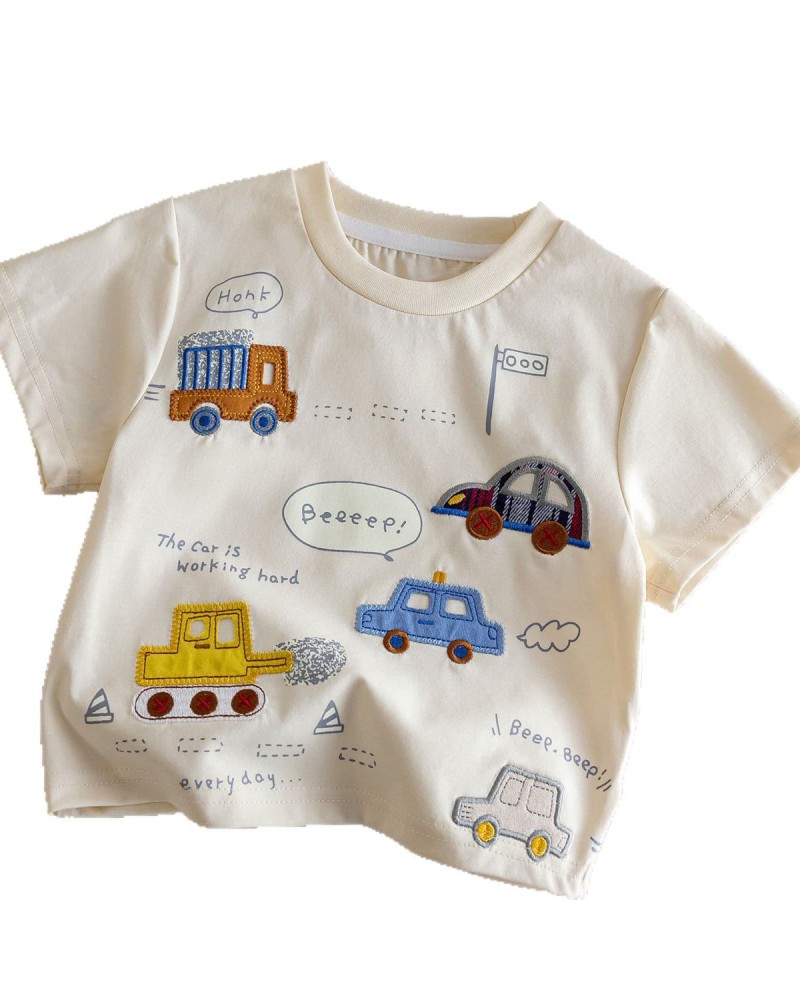 Cartoon short-sleeve top