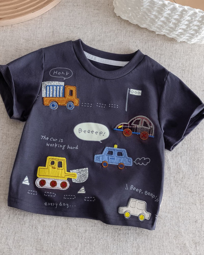 Cartoon short-sleeve top