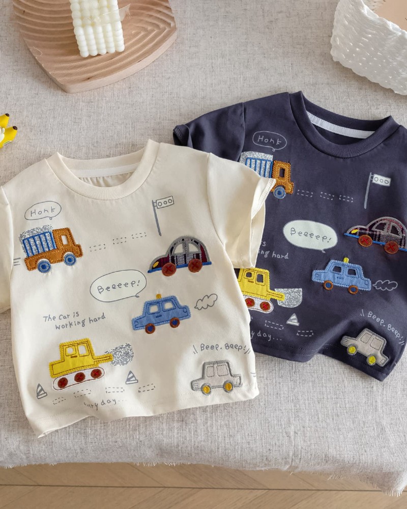 Cartoon short-sleeve top