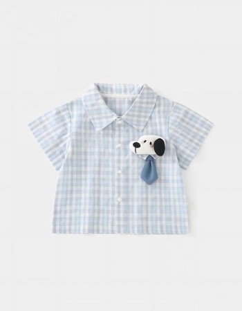 Checkered shirt top