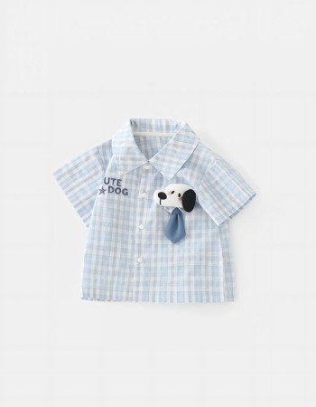 Checkered shirt top
