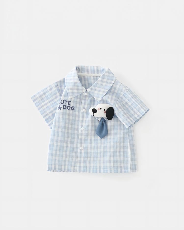 Checkered shirt top