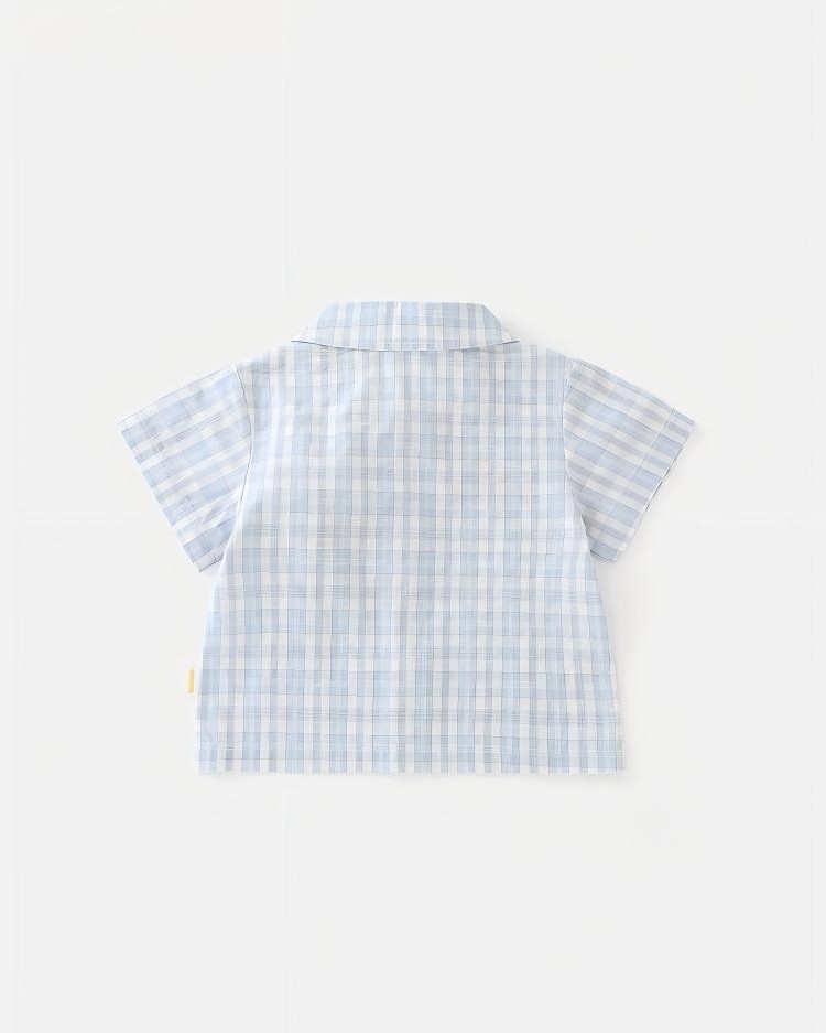 Checkered shirt top