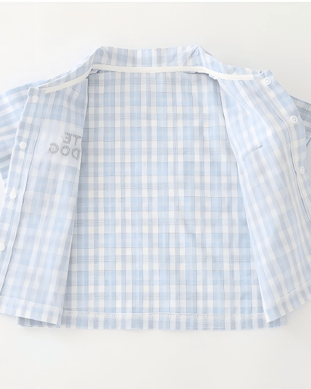 Checkered shirt top