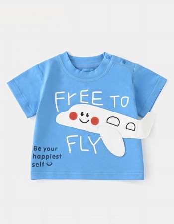 Baby airplane pattern top