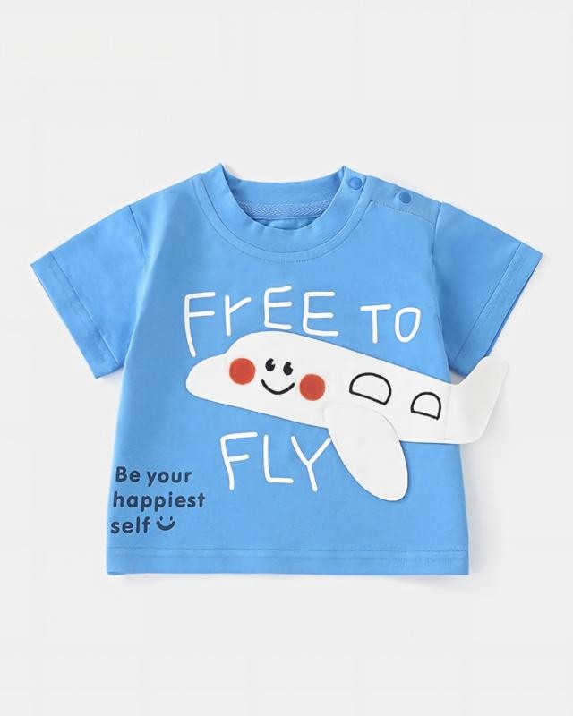 Baby airplane pattern top