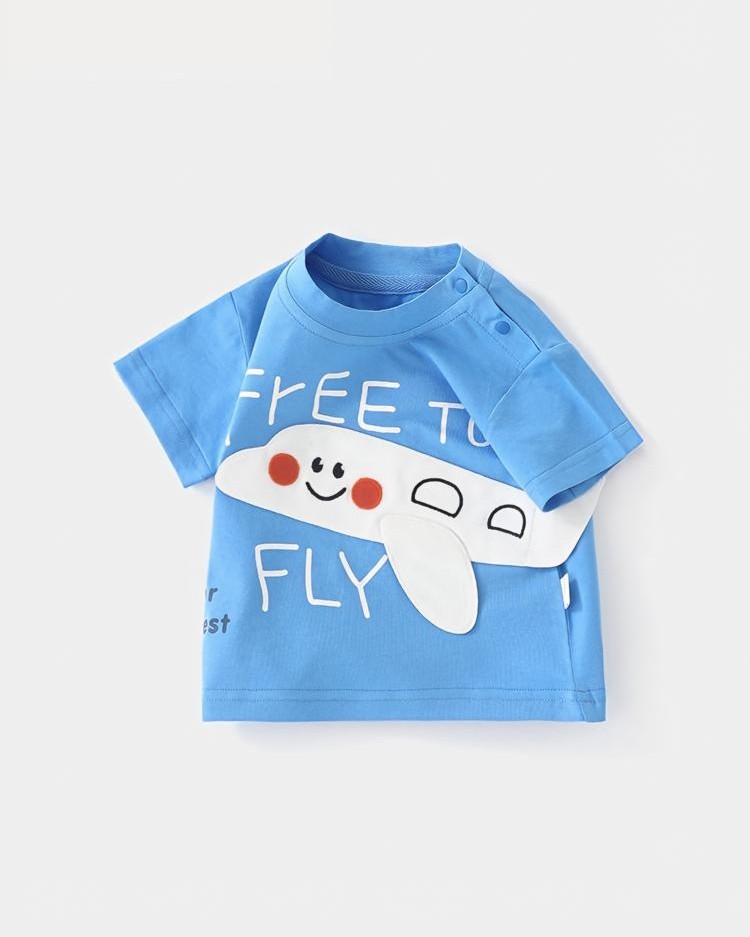 Baby airplane pattern top