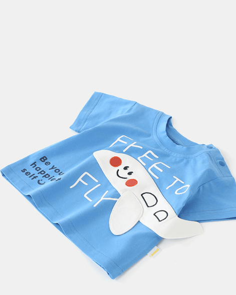 Baby airplane pattern top