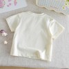 Cartoon print two-piece style short-sleeve T-shirt