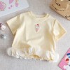 Round-neck short-sleeve top