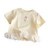 Round-neck short-sleeve top
