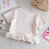 Round-neck short-sleeve top